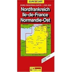 RV Euro-Regionalkarte 1:300 000 Nordfrankreich, Ile-de-France, Normandie-Ost