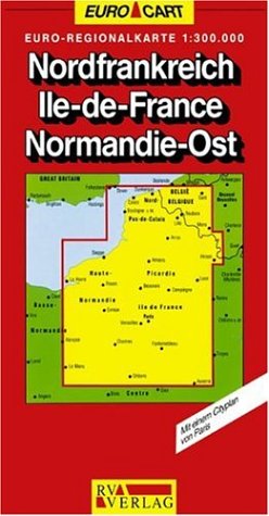 France Map: Northern France/Picardy/Ile-de-France Sheet 1 (GeoCenter Euro Map)