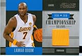 2010 Timeless Treasures Authentic LaMar Odom Game Worn Jersey Card 1 of 99