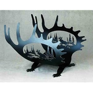 22L Moose Antler Log Holder