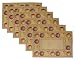 Park B. Smith Apple Variety 6-Piece Tapestry Placemat Set, 12-1/2 by 19-Inch
