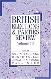 Cover of British Elections & Parties Review by  0714684198