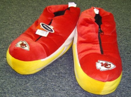 Kansas City Chiefs Plush Sneaker Slippers
