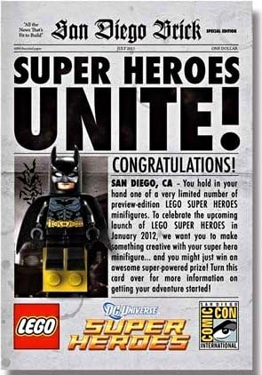 LEGO Batman SDCC 2011 San Diego Comic Con Exclusive Mini Figure Set Batman Super Heroes Unite!