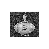 Stanford University S Football Pendant (Silver)