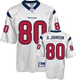 Andre Johnson Jersey: Reebok White Replica #80 Houston Texans Jersey - Medium