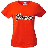 Miami Hurricanes Orange Ladies Script T-shirt