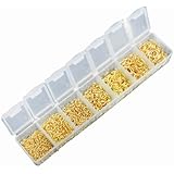 1500pcs Gold Plated Open Jump Ring 3mm 4mm 5mm 6mm 7mm 8mm Box Set Value Pack