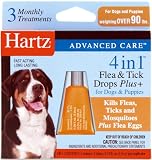 Hartz Advanced Care 4 In 1 Once-A Month Flea & Tick Drops For Dogs and Puppies Over 90 Pounds