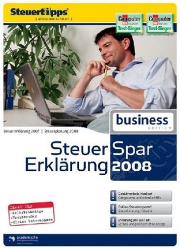 Childrens Toyshop  Software : Steuer-Spar-Erklärung 2008 Business Edition