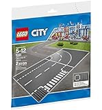 LEGO City Town T-Junction and Curve Plate 7281 Building Kit