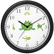Frog - Tadpole Metamorphosis 2 - JP Animal Wall Clock by WatchBuddy Timepieces (Hunter Green Frame)