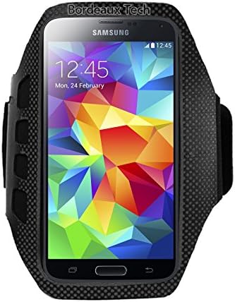 Bordeaux Tech © Armband Case for Samsung Galaxy (S2 or SII I9100, S3 or S III I9300, S4 or SIV I9500/I9505, S5 or SV I9600, Galaxy Win I8552, Galaxy Alpha G8508S, G3588V,Galaxy s5 mini) / HTC (DESIRE 200,Evo 3D,Evo 4G,HD2,ONE M7,ONE MINI M4,One X,SENSATION XE, One XT) / LG (Escape (P870), Nexus 4 (E960),Optimus G (E970),Optimus G (LS970),Optimus L9 (P769),Spectrum (VS920),Spectrum 2 (VS930),Spirit 4G (MS870),Splendor (US730), Nexus 5 (D820), G2 Mini ,LG Optimus F7(Optimus LTE III) ,Optimus L90,Optimus L70,LG Optimus L9 II , Optimus F6) / Nokia (Lumia 1020 ,Lumia 925, 630,638,950,928,920) / Huawei Ascend P6, Amazon Firephone / Motorola (DROID Razr HD, DROID Razr M, DROID Razr XT910, DROID Razr XT912, Moto X, Moto G) (Black)