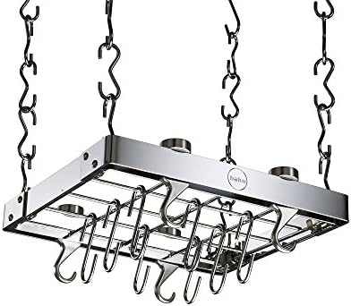 Hahn ZA4-90500 Metro Metal Ceiling Rack, Black