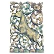 Handmade Horse Design Teak Wood Wall Art Decor (Thailand)