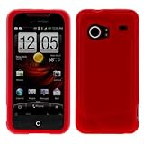 GTMax Soft Rubber Silicone Skin Cover Case Red for Verizon HTC Droid Incred ....