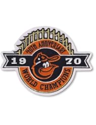 From Amazon.com. Click for details:
 Sports: 2 Patch Pack - 2010 Baltimore Orioles 40th Anniversary as 1970 World Series Champions MLB Baseball J - Hall of Fame Memorabilia Sports: 2 Patch Pack - 2010 Baltimore Orioles 40th Anniversary as 1970 World Series Champions MLB Baseball J - Hall of Fame Memorabilia