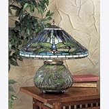 Dragonfly Decorated Finish Tiffany Table Lamp - QUZ-TF6286D