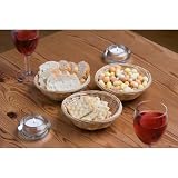 Produkt-Bild: Bambuskorb SET 3 teilig / 3 St&uuml;ck Bambus Korb rund 15x5cm / Dekok&ouml;rbe, Bambusk&ouml;rbe, Schalen, BE-15282