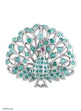 Ruby brooch pendant, 'Majestic Peacock'