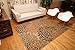 Feraghan/New City Contemporary Modern Floral Flowers Area Rug, 4' x 6', Brown/Beige