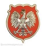 Lapel Pin - Poland Coat of Arms, Large 1.25 inch