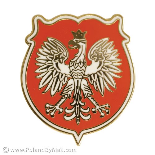 Lapel Pin - Poland Coat of Arms, Large 1.25 inch