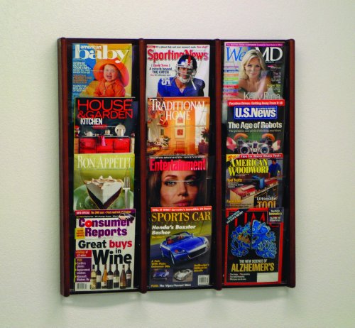 Detail image Wooden Mallet AC34-12MH Twelve Pocket Display Magazine Rack