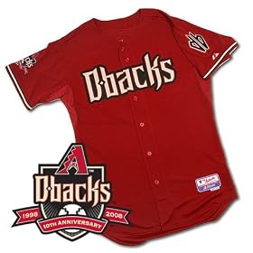 Arizona Diamondbacks Authentic Alternate COOL BASE Jersey w 10th Anniversary Patch