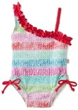 Floatimini Baby-Girls Infant Rainbow One Shoulder Swimwear
