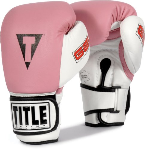 TITLE Gel Wrold Bag Gloves, Pink/White, Large On Sale