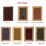 Soft Velour Decorative Patchwork Bath Rug 20X 30 in 3 styles and 7 colors by Cotton Craft