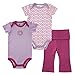 Yoga Sprout 2 Bodysuit and Pants Set, Girl Lotus Collection, 12-18 Months