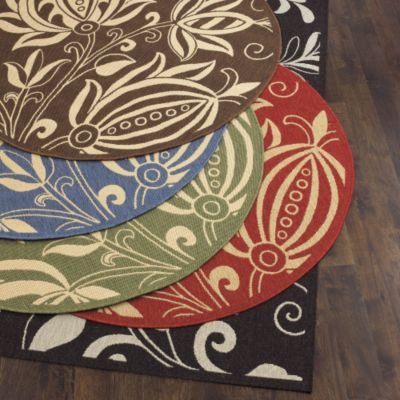 Arcadian Indoor/ Outdoor Rug, Red, 2' x 3'7