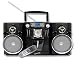 SuperSonic SC-986VCD Black Portable CD Cassette Player AM FM Stereo