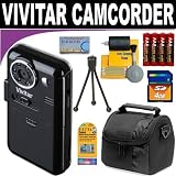 Vivitar DVR510 Night Vision 8x Digital Zoom Video Recorder ( Black) + Deluxe Accessory Kit