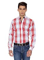 La Española Camisa Hombre Fitted Check (Rojo / Blanco)