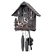 Schneider 8'' Quartz Cuckoo Clock with Black Forest House