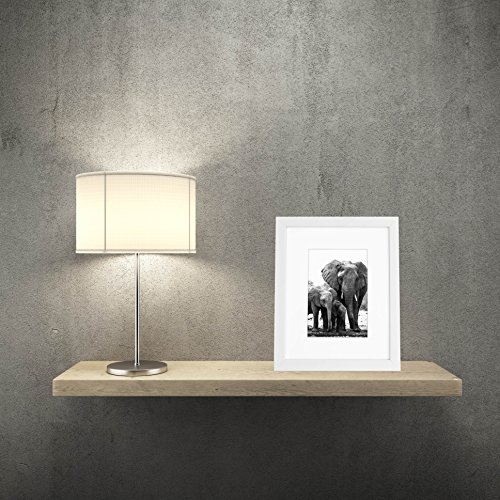 8x10 White Picture Frame Matted to Display Photographs 5x7 or 8x10