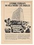 1969 Sheraton Universal Hollywood Hotel Stars Opening Print Ad