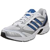 adidas Men's Duramo 2 Running Shoe,White/Black/Blue,10.5 M