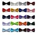 FSLESI Boys Children Kids Solid Pre Tied Wedding Party Satin Bow Ties