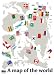 Reusable Decoration Wall Sticker Decal - World Map with Flags