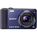 Sony DSC-HX7VL Digitalkamera (16 Megapixel, 10-fach opt. Zoom, Full HD Videoaufnahme, GPS, 7,6 cm (3 Zoll) Display, bildstabilisiert) blau