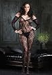 Plus Size Lace Bdy Stkng With Attached Slev