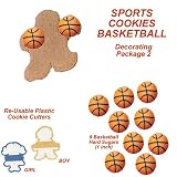 Basketball Cakes Cookies Do It Yourself Cookies Decorating Pkg.2 11 Pieces Total by CakeWorks