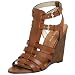 Nine West Women's Heech Sandal,Brown Leather,8.5 M