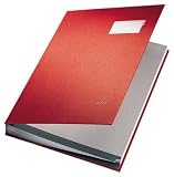 Produkt-Bild: Leitz 57000025 Unterschriftsmappe, 20 F&auml;cher, &Uuml;berzug PP, rot