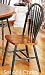 Kitchen & Housewares : Set of 4 Dark Oak & Green Finish Windsor Dining Side Chairs/Chair