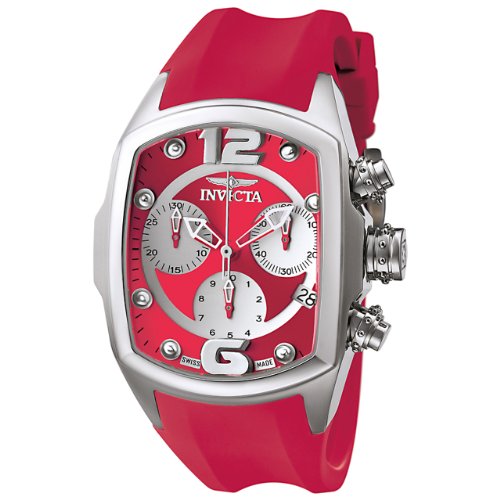 Invicta Women's 6834 Lupah Revolution Collection Chronograph Red Polyurethane Watch